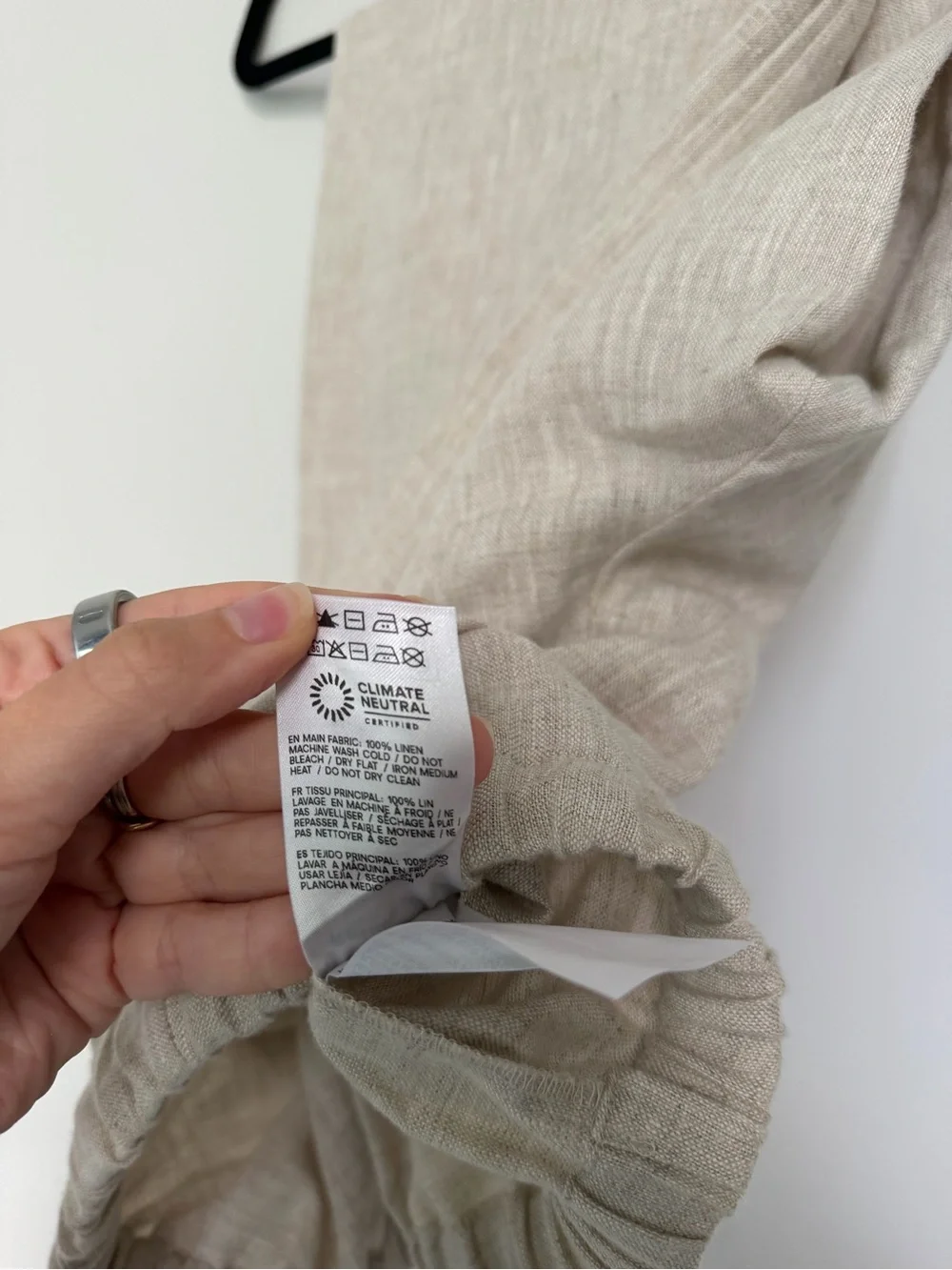Reformation Olina Linen Pant in Oat size XS